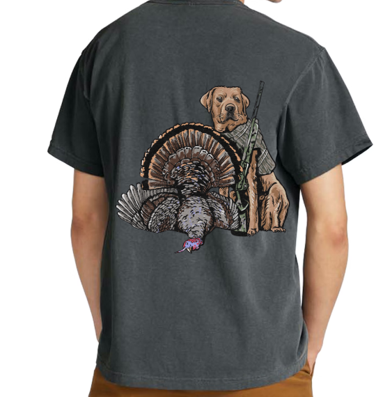 Red Lab with Turkey